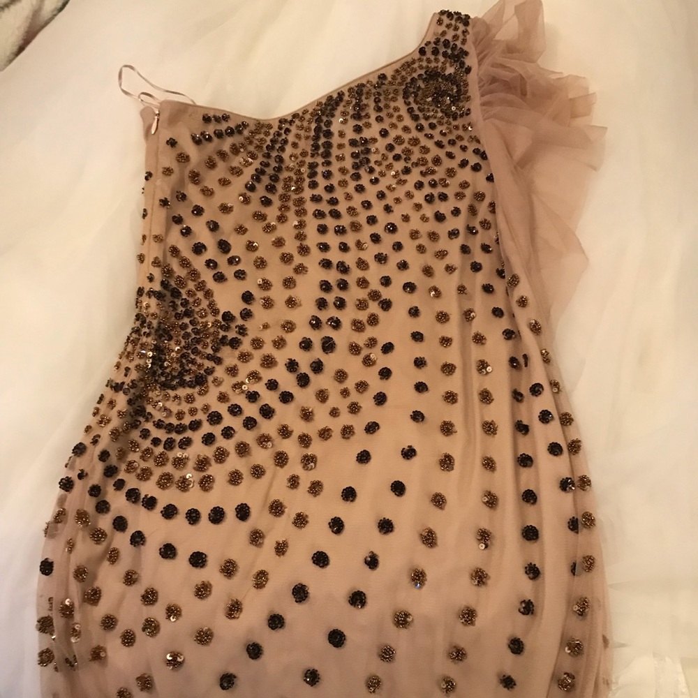 Unique Gown with Hand Beading